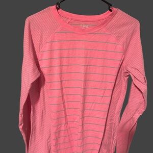 tek gear Pink Striped Long Sleeve Tee